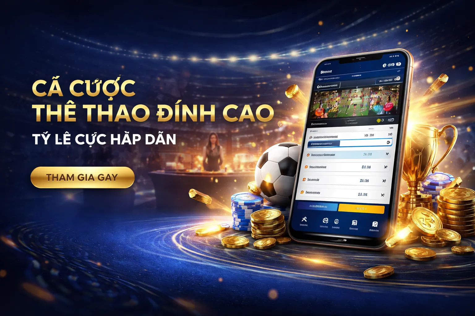 Hình ảnh tiêu đề tin tức lc88 com với các yếu tố cá cược trực tuyến và giải trí